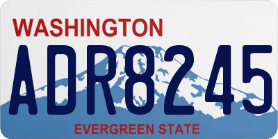 WA license plate ADR8245
