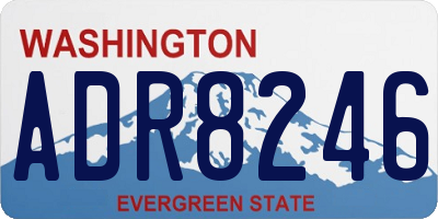 WA license plate ADR8246