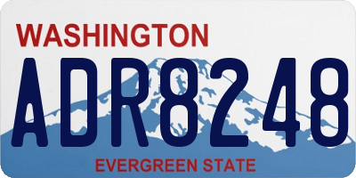 WA license plate ADR8248