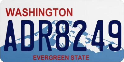 WA license plate ADR8249