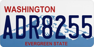 WA license plate ADR8255