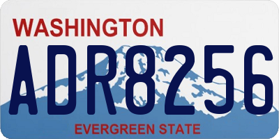 WA license plate ADR8256
