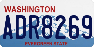 WA license plate ADR8269