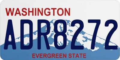 WA license plate ADR8272