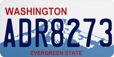 WA license plate ADR8273