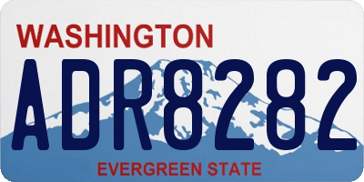 WA license plate ADR8282