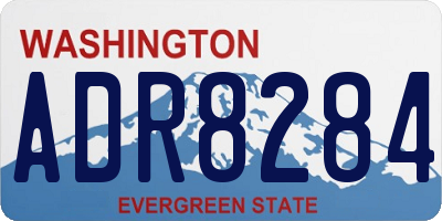 WA license plate ADR8284