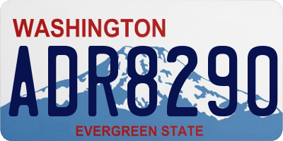 WA license plate ADR8290
