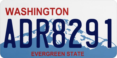 WA license plate ADR8291
