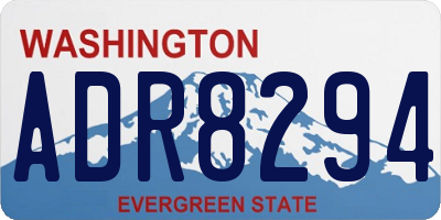 WA license plate ADR8294