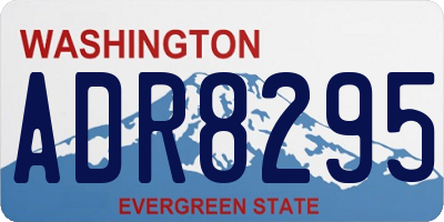 WA license plate ADR8295