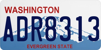WA license plate ADR8313