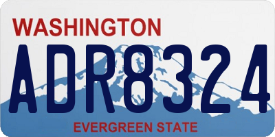 WA license plate ADR8324