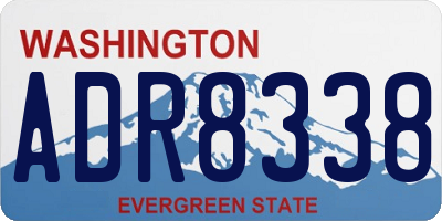 WA license plate ADR8338