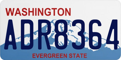 WA license plate ADR8364