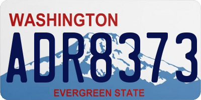 WA license plate ADR8373