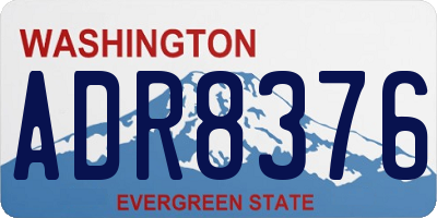 WA license plate ADR8376