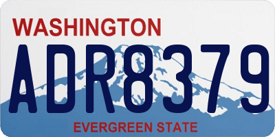 WA license plate ADR8379