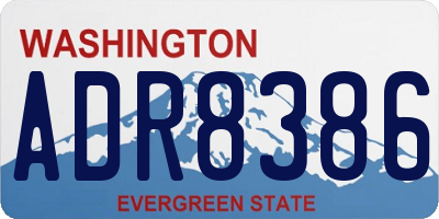 WA license plate ADR8386
