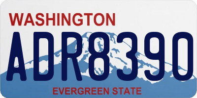 WA license plate ADR8390