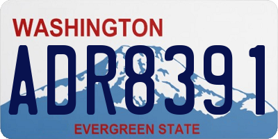 WA license plate ADR8391