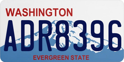 WA license plate ADR8396