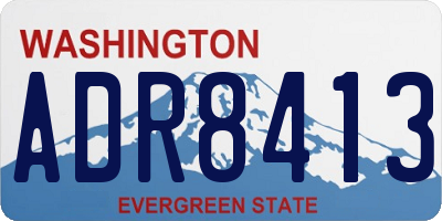 WA license plate ADR8413