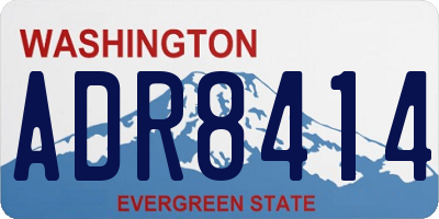 WA license plate ADR8414