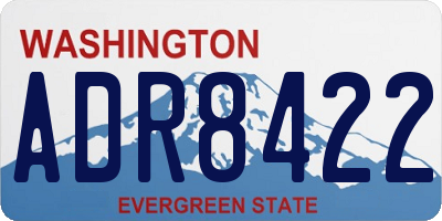 WA license plate ADR8422
