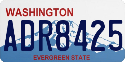 WA license plate ADR8425