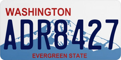 WA license plate ADR8427
