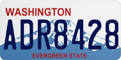 WA license plate ADR8428