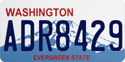 WA license plate ADR8429