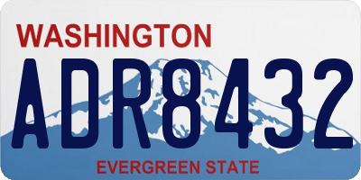 WA license plate ADR8432