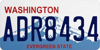 WA license plate ADR8434