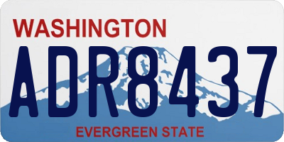 WA license plate ADR8437