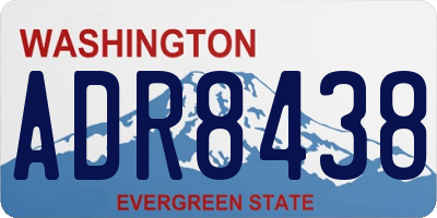 WA license plate ADR8438