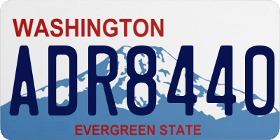 WA license plate ADR8440