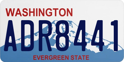 WA license plate ADR8441