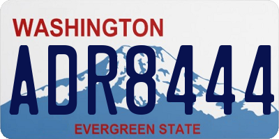WA license plate ADR8444