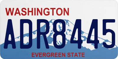 WA license plate ADR8445