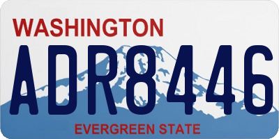 WA license plate ADR8446