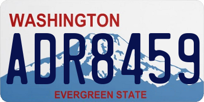 WA license plate ADR8459