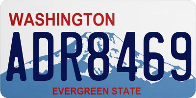 WA license plate ADR8469