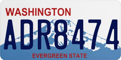 WA license plate ADR8474
