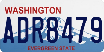 WA license plate ADR8479