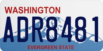 WA license plate ADR8481