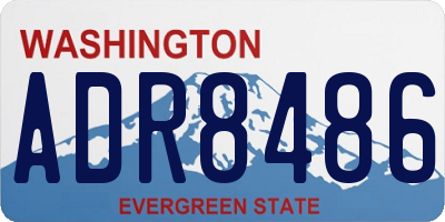WA license plate ADR8486