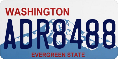 WA license plate ADR8488