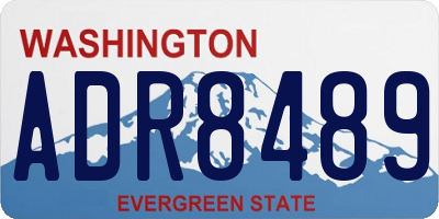 WA license plate ADR8489